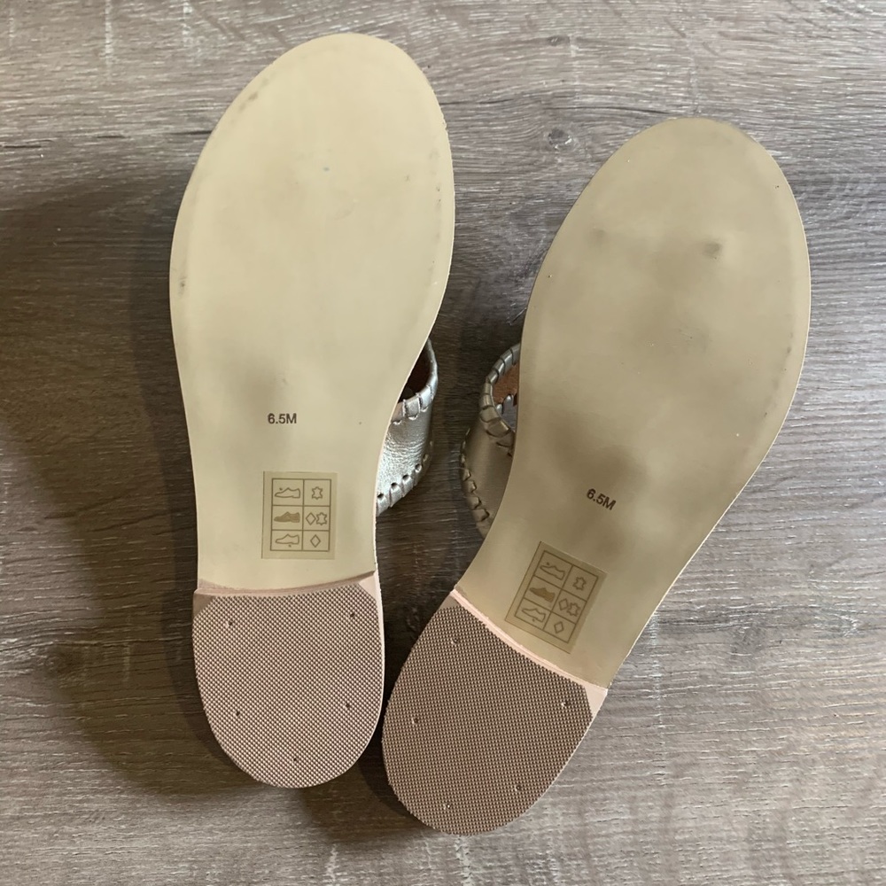 Jack Rogers Light Gold Sandals 6.5 - Picture 3 of 3